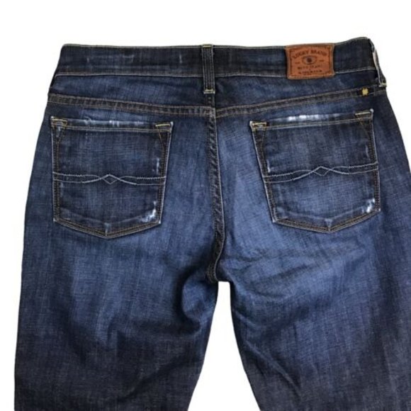 Lucky Brand Womens Blue Zoe Skinny Jeans Size 8 31Wx32L Dark Wash Stretch Tall - Picture 6 of 11